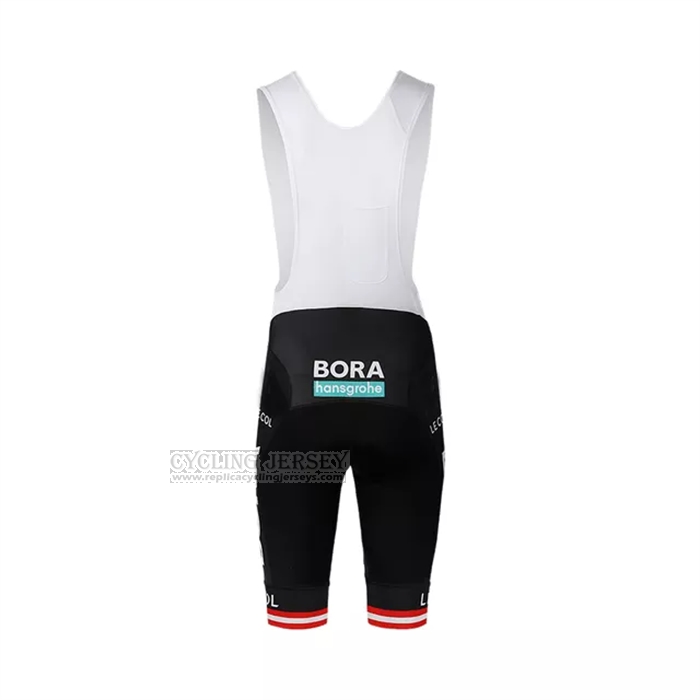 2022 Cycling Jersey Bora-Hansgrone Red White Short Sleeve and Bib Short